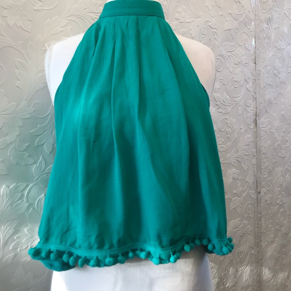 LOVERS & FRIENDS Botanic palm Green Top NWT - Picture 3 of 7